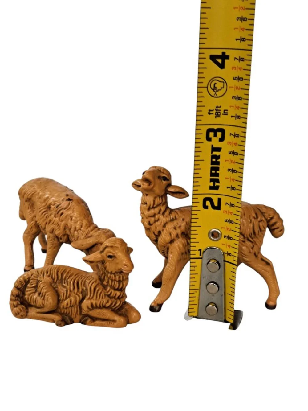 Vintage Depose Italian Nativity Figurines Set of 3 Sheep Fontanini Made in Italy